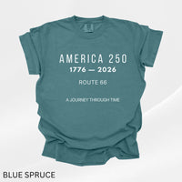 America 250 Route 66 Sweatshirt, 1776–2026 Anniversary Tee, Historic Highway Travel Shirt, USA Semiquincentennial Souvenir