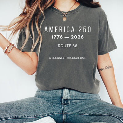 America 250 Route 66 Sweatshirt, 1776–2026 Anniversary Tee, Historic Highway Travel Shirt, USA Semiquincentennial Souvenir