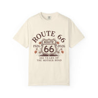 Route 66 Shield 100 Years T-shirt | 1926-2026 Mother Road Tee Road Trip Travel Shirt
