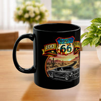 Route 66 Classic Car Mug – Personalized Anniversary Gift
