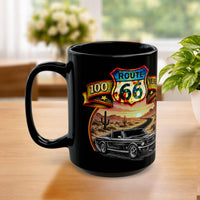 Route 66 Classic Car Mug – Personalized Anniversary Gift