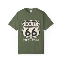 Route 66 100 Years 1926-2026 T-shirt | Vintage Highway Sign