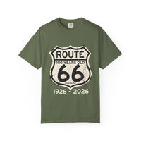 Route 66 100 Years 1926-2026 T-shirt | Vintage Highway Sign