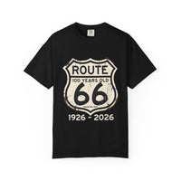 Route 66 100 Years 1926-2026 T-shirt | Vintage Highway Sign