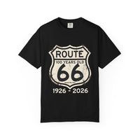 Route 66 100 Years 1926-2026 T-shirt | Vintage Highway Sign