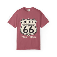 Route 66 100 Years 1926-2026 T-shirt | Vintage Highway Sign