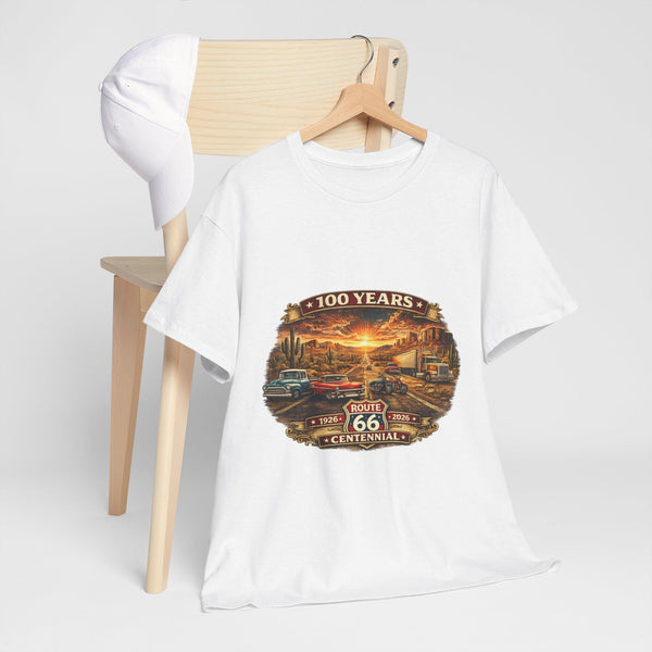 Route 66 Centennial T-Shirt | Vintage Americana Scenic Tee