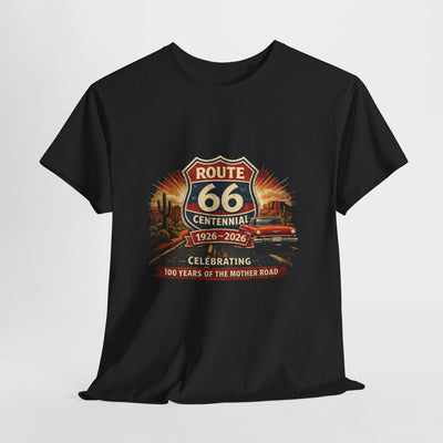 Route 66 Centennial 1926-2026 Tee | Vintage Roadtrip Graphic Shirt