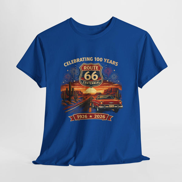 Route 66 Centennial 1926-2026 T-Shirt | Vintage Road Trip Tee