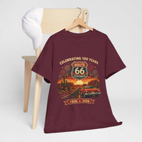 Route 66 Centennial 1926-2026 T-Shirt | Vintage Road Trip Tee