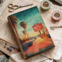 Vibrant Route 66 Junk Journal Pages, US Letter Travel Backgrounds, Retro Americana Printable Paper