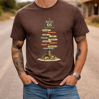 Route 66 Tee Signpost T-Shirt | Vintage Roadtrip Directions Road Trip Shirts