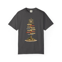 Route 66 Tee Signpost T-Shirt | Vintage Roadtrip Directions Road Trip Shirts