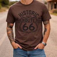 Route 66 Shield Vintage Roadtrip T-shirt