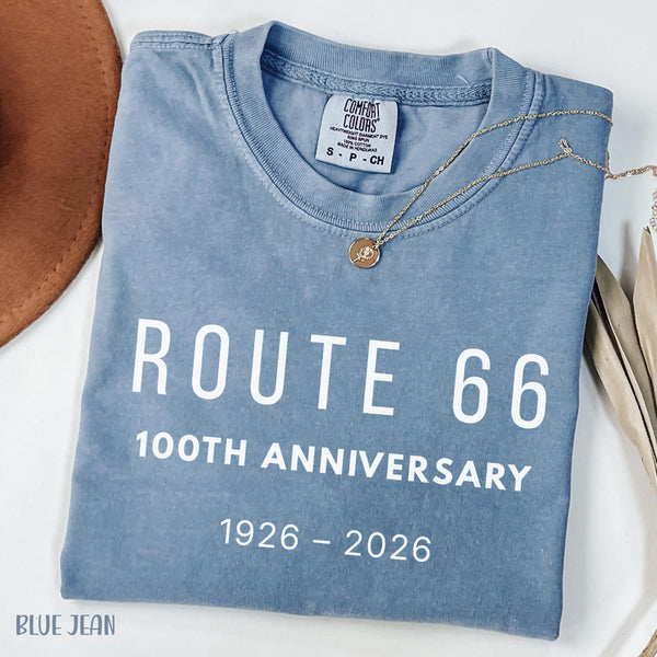 Route 66 Centennial 100th Anniversary Shirt, 100 Years Route66 Tee EST. 1926, Americana Highway 66 Souvenir Shirt, RT66 USA Road Trip Tshirt