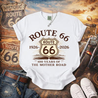 Route 66 Shirt Sign Post Top Shield 1926-2026 T-Shirt 100 Years of The Mother Road Anniversary Tee