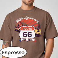 Route 66 100th Anniversary T-shirt | Vintage Desert Road Graphic