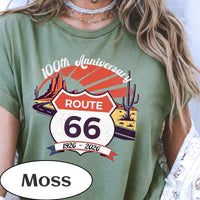 Route 66 100th Anniversary T-shirt | Vintage Desert Road Graphic