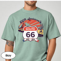 Route 66 100th Anniversary T-shirt | Vintage Desert Road Graphic