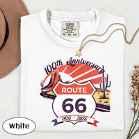Route 66 100th Anniversary T-shirt | Vintage Desert Road Graphic