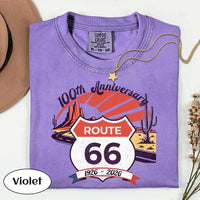 Route 66 100th Anniversary T-shirt | Vintage Desert Road Graphic