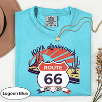 Route 66 100th Anniversary T-shirt | Vintage Desert Road Graphic