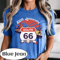 Route 66 100th Anniversary T-shirt | Vintage Desert Road Graphic