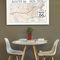 Route 66 map from 1926 to 2026 (instant download)