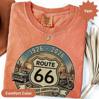 Route 66 T-Shirts Sweatshirt: Classic Car, Motorcycle, 100 years Anniversary, Mother Road