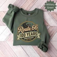 Route 66 T-Shirts Sweatshirt: 100 Year Anniversary, Classic Car, Highway