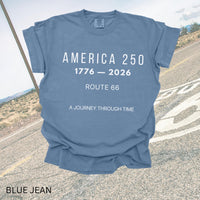 America 250 Route 66 Sweatshirt, 1776–2026 Anniversary Tee, Historic Highway Travel Shirt, USA Semiquincentennial Souvenir