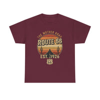 Vintage Route 66 T-Shirt - Desert Sunset Graphic Tee, The Mother Road Est 1926, Retro Americana Road Trip Shirt, Gift for Travelers