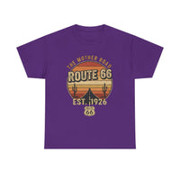 Vintage Route 66 T-Shirt - Desert Sunset Graphic Tee, The Mother Road Est 1926, Retro Americana Road Trip Shirt, Gift for Travelers