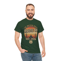 Vintage Route 66 T-Shirt - Desert Sunset Graphic Tee, The Mother Road Est 1926, Retro Americana Road Trip Shirt, Gift for Travelers