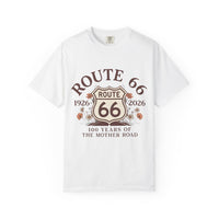 Route 66 Shield 100 Years T-shirt | 1926-2026 Mother Road Tee Road Trip Travel Shirt