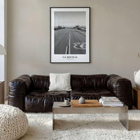 US Route 66 Photo Print Black and White, Arizona Poster, United States Decor