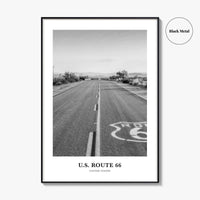 US Route 66 Photo Print Black and White, Arizona Poster, United States Decor