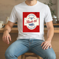 Route 66 100th Centennial T-Shirt | Vintage Red Blue Cream