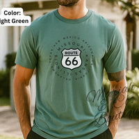 Route 66 Road Sign Graphic T-Shirt | Vintage Road Trip tee | Gift for Traveler | Outdoor Lover