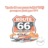 Route 66 Centennial T-shirt PNG, Vintage Americana Road Trip digital download, Men's Graphic, Classic Car, Arizona PNG, Family Vacation