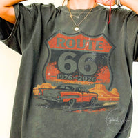 Route 66 Centennial T-shirt PNG, Vintage Americana Road Trip digital download, Men's Graphic, Classic Car, Arizona PNG, Family Vacation