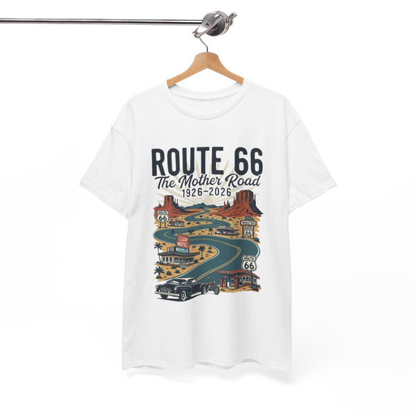 Route 66 The Mother Road 1926-2026 T-Shirt | Vintage Road Trip Tee