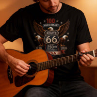Patriotic Route 66 100th Anniversary 1926-2026 Shirt, 250th USA Anniversary, Vintage American Tee