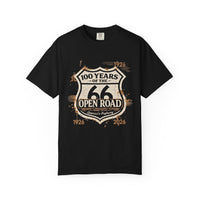 Route 66 Shield 100 Years T-shirt Vintage Highway Anniversary Tee Road Trip Shirts