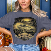 1966 Shelby GT350 T-Shirt, Route 66 Vintage Muscle Car Tee, Cobra Powered Legend, Classic Hot Rod Fastback Lover Gift