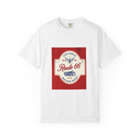 Route 66 100th Centennial T-Shirt | Vintage Red Blue Cream