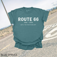 Route 66 Centennial Sweatshirt 1926–2026 100 Years Shirt, Vintage Americana Road Trip Tee, Until the Tank Runs Dry Retro Highway T-Shirt