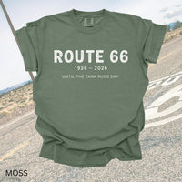 Route 66 Centennial Sweatshirt 1926–2026 100 Years Shirt, Vintage Americana Road Trip Tee, Until the Tank Runs Dry Retro Highway T-Shirt