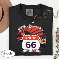 Route 66 100th Anniversary T-shirt | Vintage Desert Road Graphic