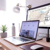 Route 66 map on Lower 48, 100 years and counting (instant download)